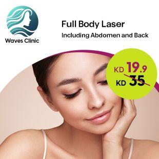 1 Session Full Body Laser Hair Removal from Waves Clinic