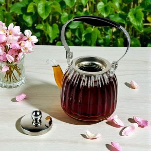 إبريق قهوة وشاي زجاجي 1 لتر