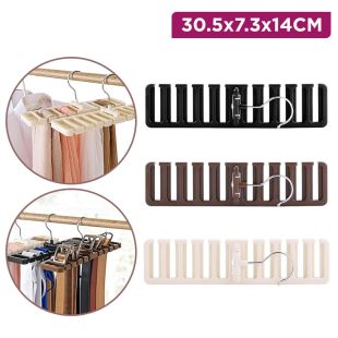 1Pc Belt Organizer with 10 Grids-Assorted Color