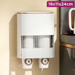 Wall Mounted Double Cup Dispenser