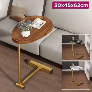 美品　家具の大丸　KATY SOFA SIDE TABLE C Shaped Sofa Side Table 30x45x62cm