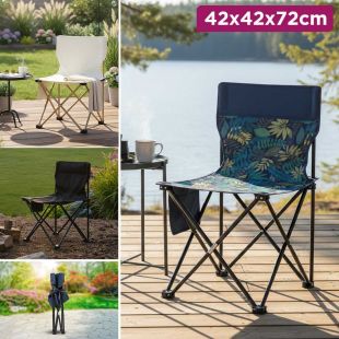 Ultra Light Portable Folding Chair 42 x 42 x 72 cm