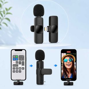 ميكروفون Lavalier لاسلكي صغير الحجم لأجهزة iPhone