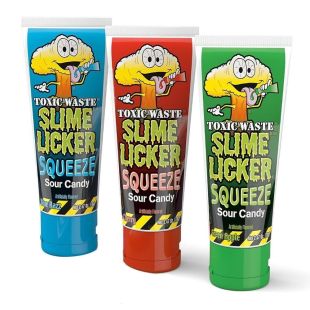 Toxic Waste Slime Licker Assorted Flavor Squeeze Sour Candy 70 g - 1 Piece