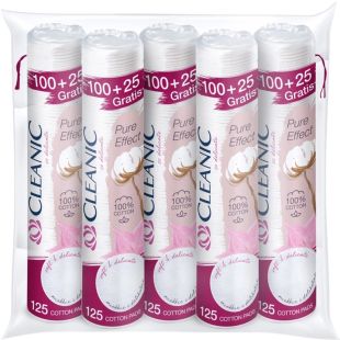 Cleanic Pure Effect cotton pads set ( 5 x 125 pads)