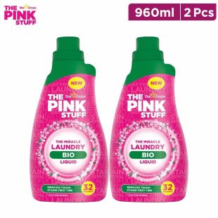 The Pink Stuff The Miracle Laundry Bio Liquid 32 Washes 2 x 960 ml
