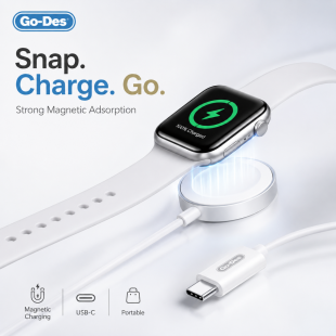 Go-Des Magnetic USB-C Watch Charger 1m