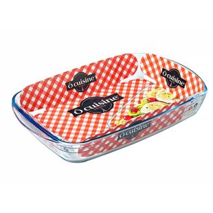 صينية زجاجية مستطيلة 32 × 20 × 5 سم 2 لتر من Ocuisine