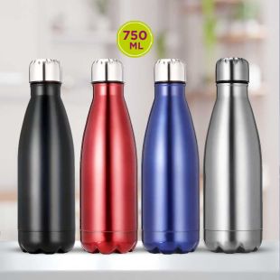 Stainless Steel Sports Water Bottle Assorted Color - 750ml