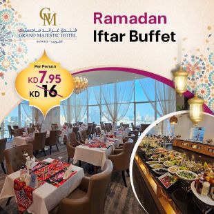 Enjoy Ramadan Iftar Buffet with fabulous view at Grand Majestic Hotel