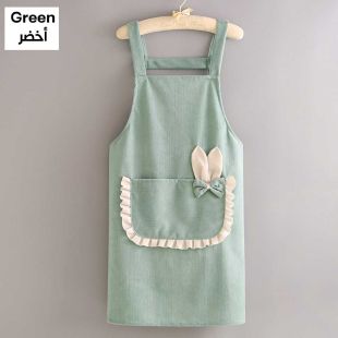 Rabbit Design Sleeveless Kitchen Apron for Women