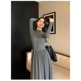 فستان أنيق بأكمام طويلة للسيدات