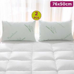 2 Pcs Memory Foam Pillow for Neck Support