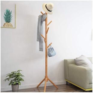 Wooden Coat Rack Stand 45 × 175cm