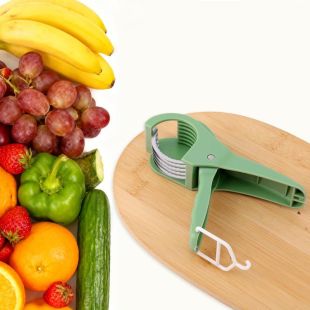 Stainless Steel Multifunctional Banana and Vegetable Slicer with ABS Handle