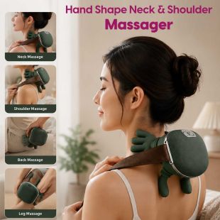 Hand Shape Neck and Shoulder Massager with 3D kneading technology and soothing heat function - Sheeel Kuwait Offers