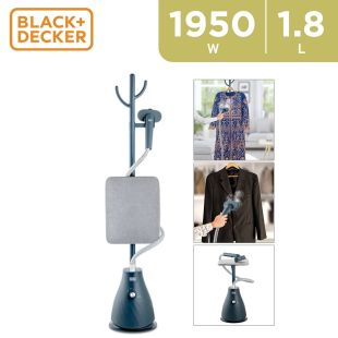 Black+Decker 1950W Garment Steamer With Ironing Board