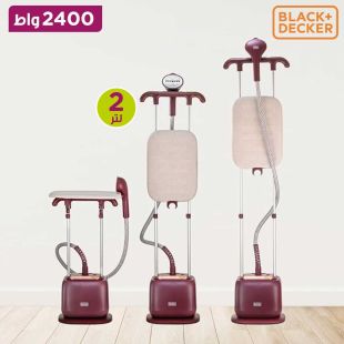 كواية ملابس بخارية 2 في 1 مع لوح كى قوة 2400 واط من Black + Decker