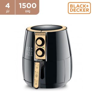 قلاية هوائية بقوة 1230 واط سعة 4 لتر من Black & Decker ( منتج جديد / من غير كرتون )