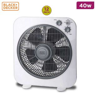 40W Electric Desk Fan 12 Inch by Black + Decker