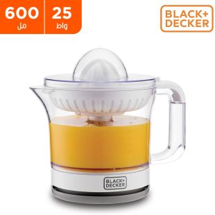 عصارة برتقال 25 واط سعة 600 مل من Black & Decker (منتج جديد / من غير كرتون)