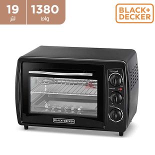 فرن 19 لتر بقوة 1380 واط من  Black + Decker 