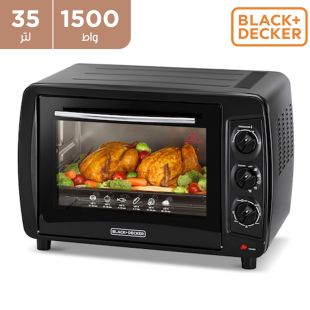 فرن كهربائي 35 لتر 1500واط من Black & Decker (منتج جديد / من غير كرتون)