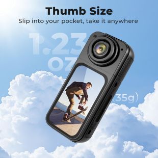 2.7K Thumb Camera with 180 Degree Rotatable Lens