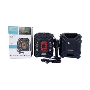 مكبر صوت كاريوكي محمول 10 واط مع بميكروفون وإضاءة RGB