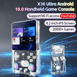 جهاز الألعاب الكلاسيكية X36 Ultra شاشة 4.2 بوصة و20000 لعبة
