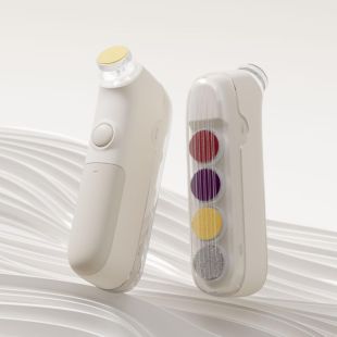 مبرد أظافر قابل للشحن للأطفال مع 5 رؤوس وإضاءة LED