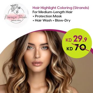 High Light Hair Dye + Mask + Hair wash + Blow-dry at Narcise Touch Beauty Salon