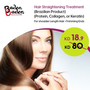 Protein or Collagen or Keratin Hair Treatment Session at Baden Baden Beauty Salon & Spa