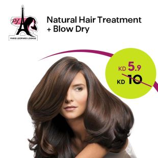 Natural Hair Treatment + Blow-Dry from Paris Leopard Lounge Salon