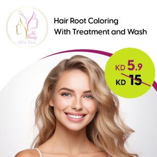 Root Coloring With Treatment + Wash at Hi Beauty Skin Care Salon
