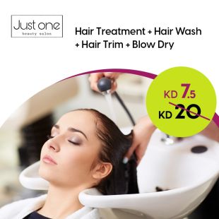 Hair Treatment + Hair Wash + Trim + Blow-Dry From Just One Beauty Salon