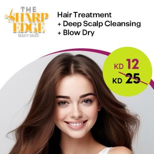 Hair Treatment + Blow-Dry at The Sharp Edge Salon