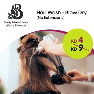 Hair Wash + Blow-dry from Beauty Istanbul Salon - Wafra Tower A