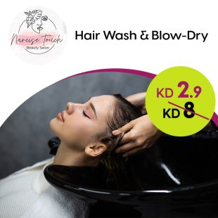 Hair Wash + Blow Dry for Medium Hair at Narcise Beauty Touch Salon