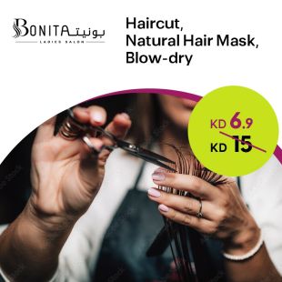 Haircut + Moisturizing Mask + Blow-Dry at Bonita Salon