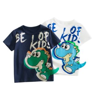Half Sleeve Dinosaur Design T-Shirt For Boys