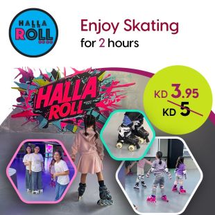 Enjoy 2 hours of Skating Fun at Hala Roll