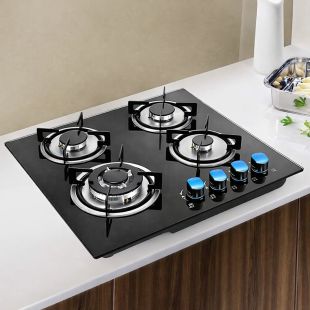 موقد غاز LPG أربع شعلات 15 × 55 × 65 سم من HappyHome