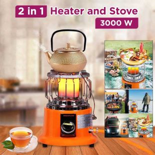 2 in 1 Heater and Gas Stove 3000W