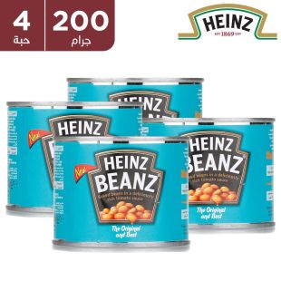 فاصوليا مطهيّة بصلصة الطماطم 4 × 200 جرام من Heinz