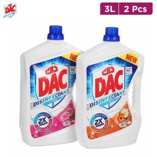 DAC Disinfectant Rose + Disinfectant Floral 2 x 3 L