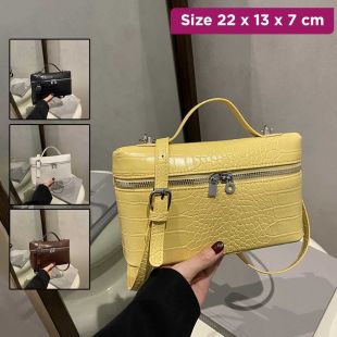 Women's Crocodile Print Small Crossbody Bag 22 x 13 x 7 cm