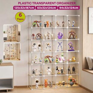 6 Tiers Plastic Transparent Organizer