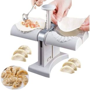 صانعة فطائر يدوية برأس مزدوج