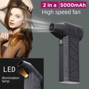 2-in-1 Handheld Turbo Mini Fan and Flashlight